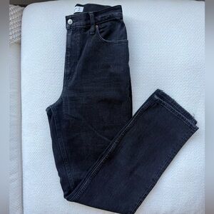 Charcoal 90s Straight Ultra High Rise Long Curve Love Jeans- Abercrombie